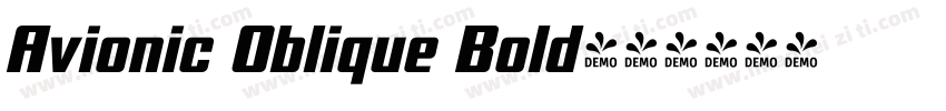Avionic Oblique Bold字体转换